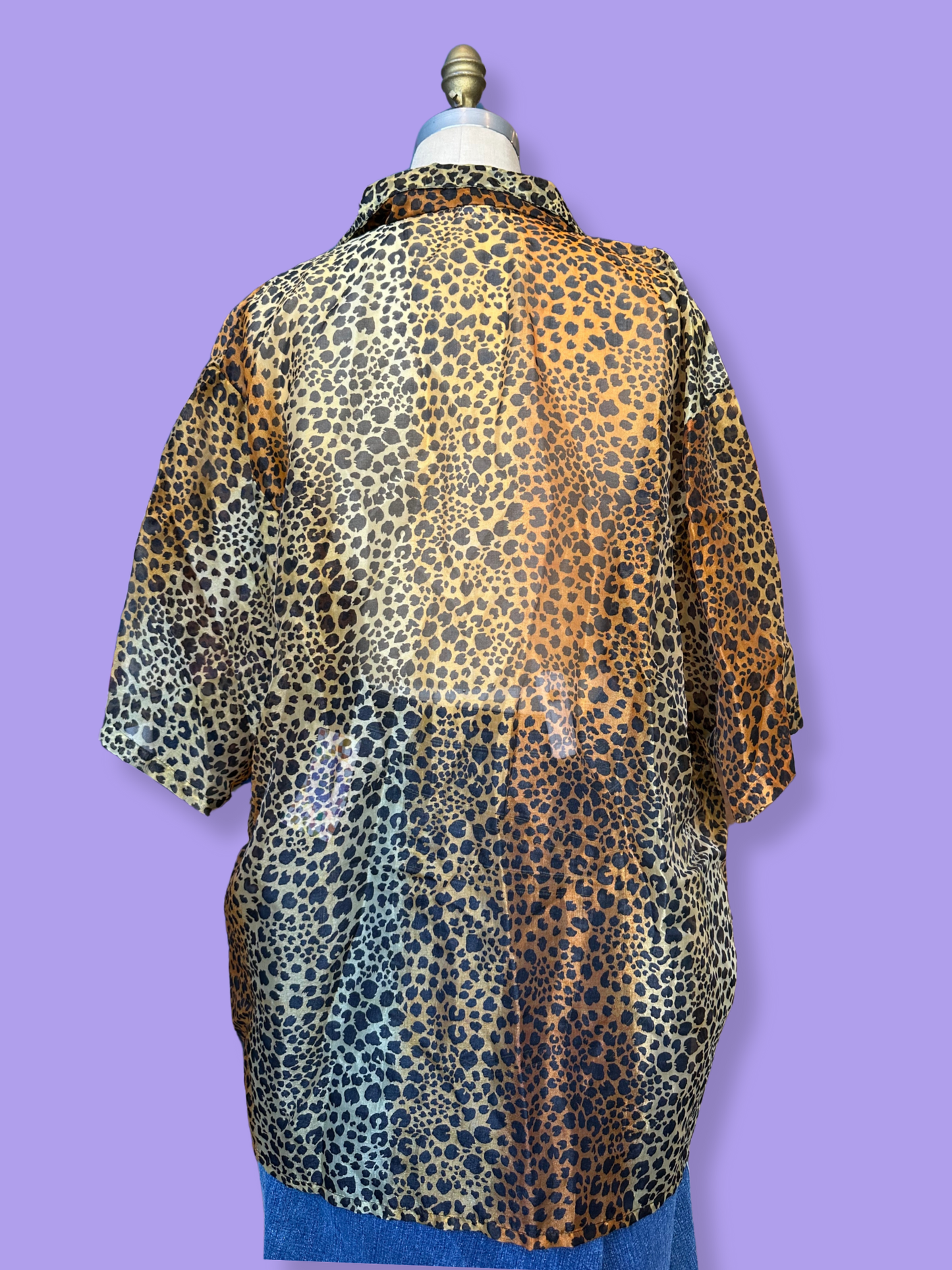 The Leopard Sheer Top