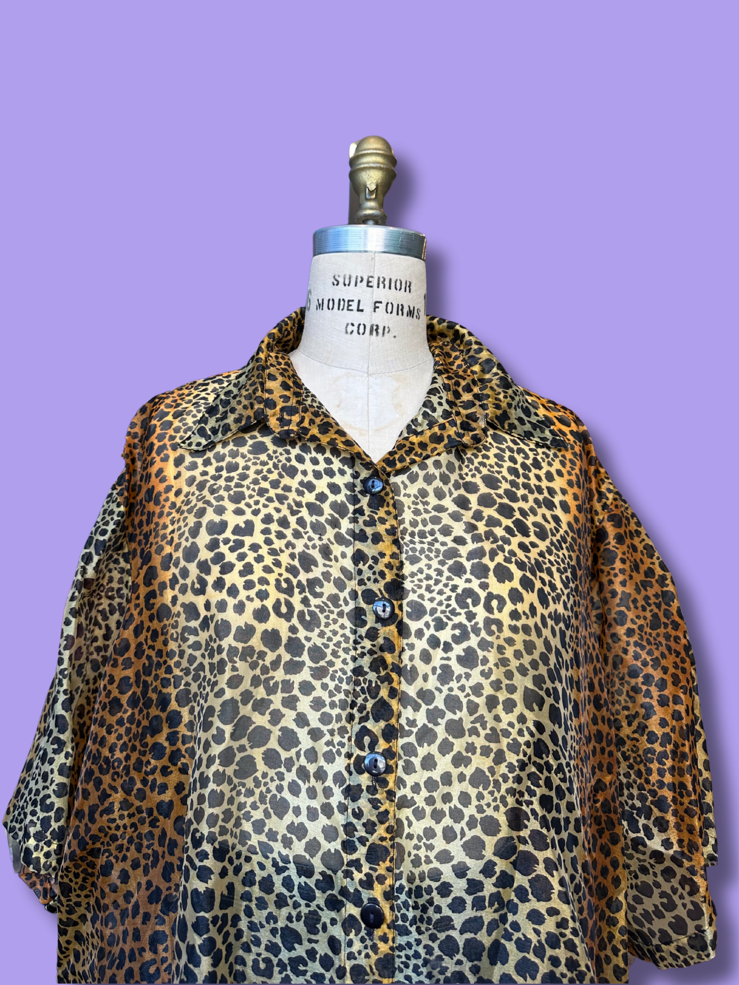 The Leopard Sheer Top