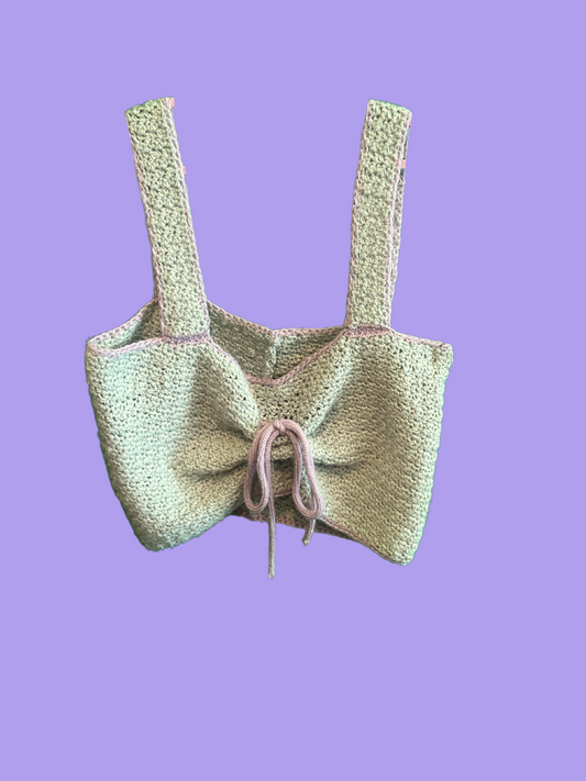Stl Stitch Scrunch Crochet Crop Top