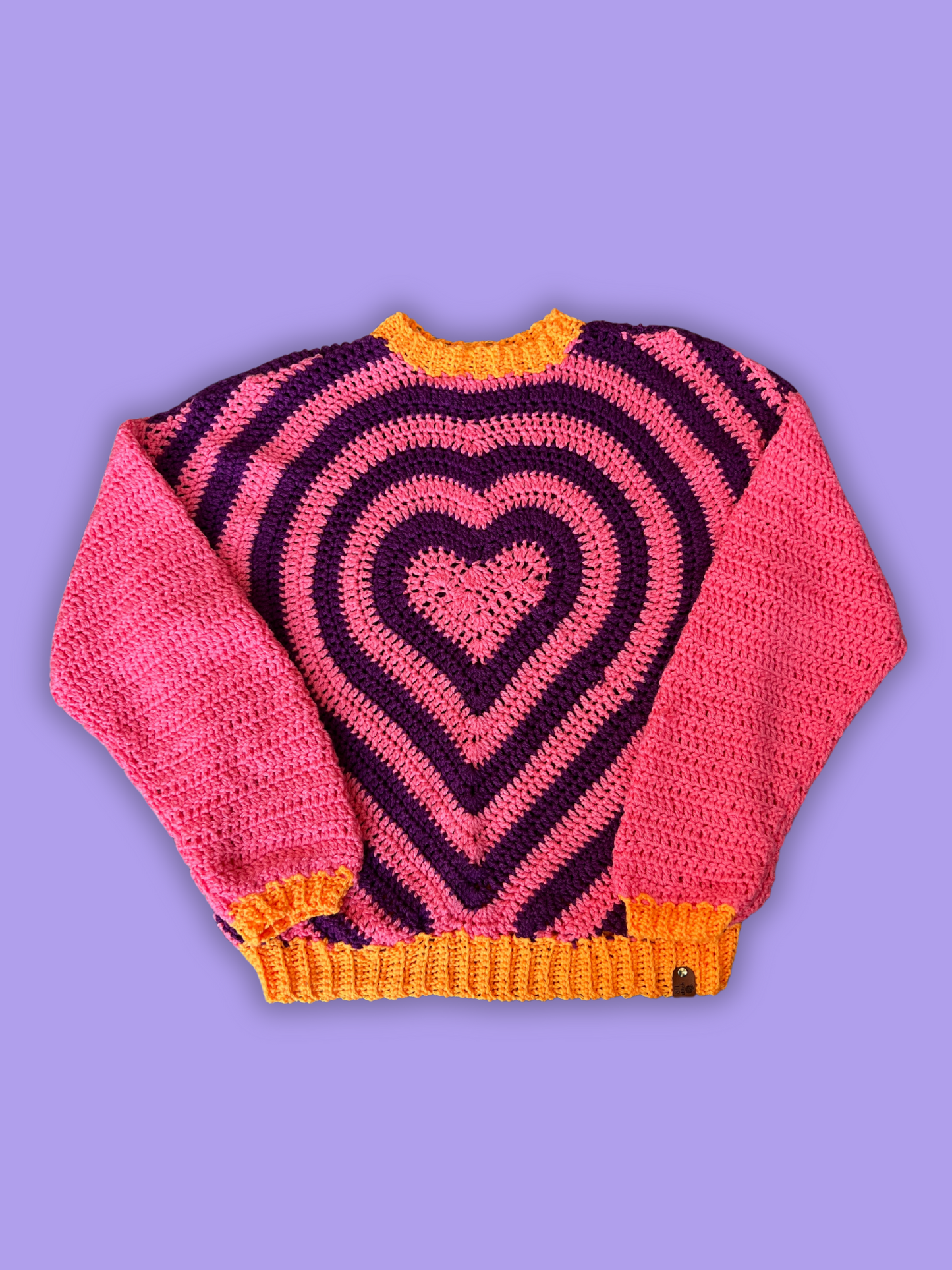 STL Stitch Pink Heart Sweater