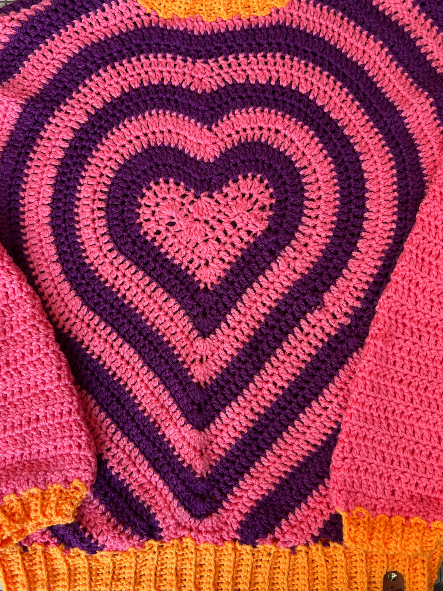 STL Stitch Pink Heart Sweater