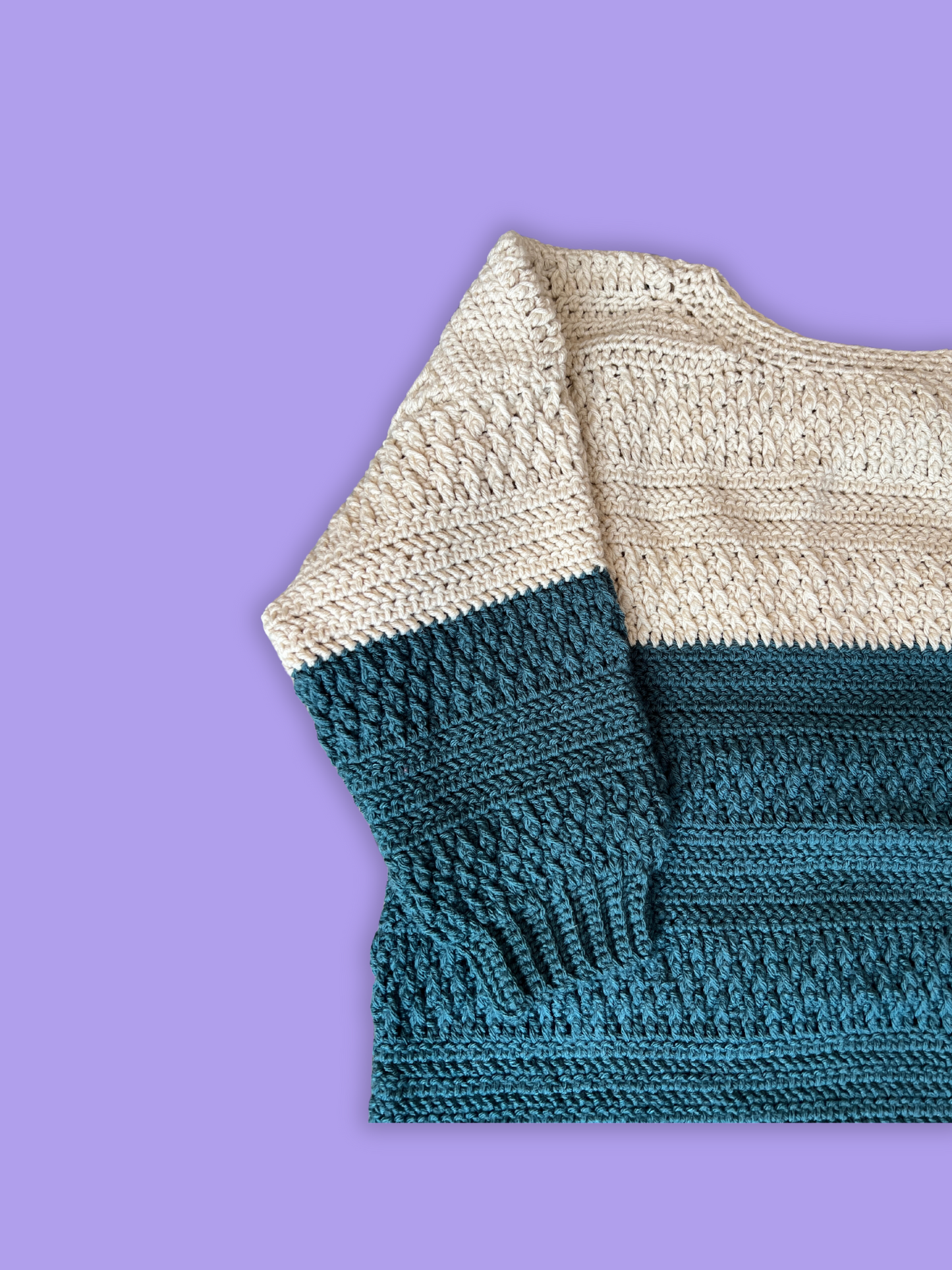 STL Stitch Cream and Blue Sweater