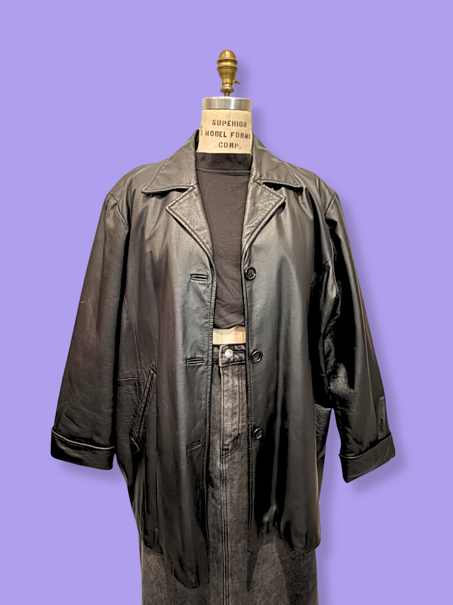 The Amalfi Leather Coat