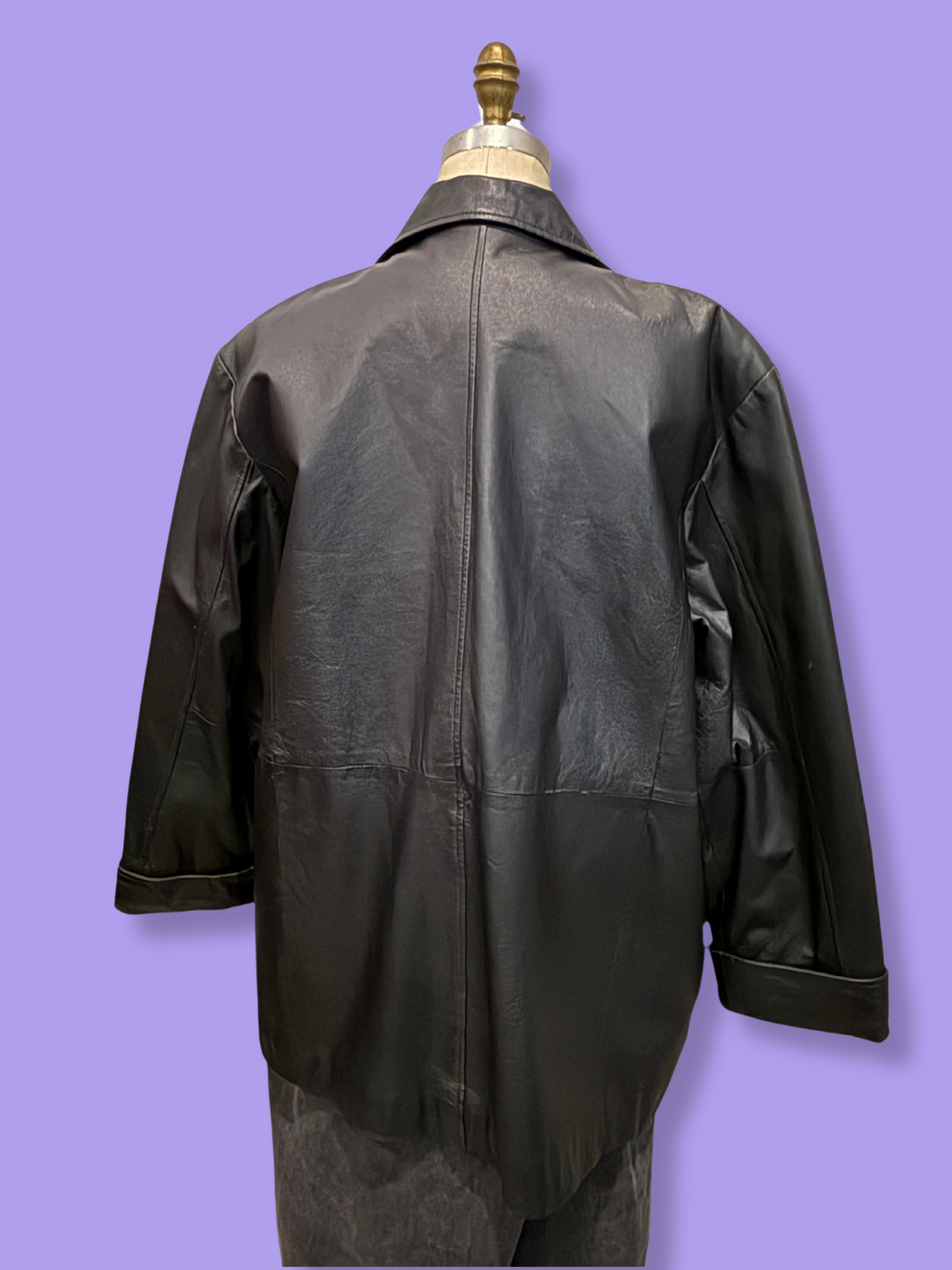 The Amalfi Leather Coat