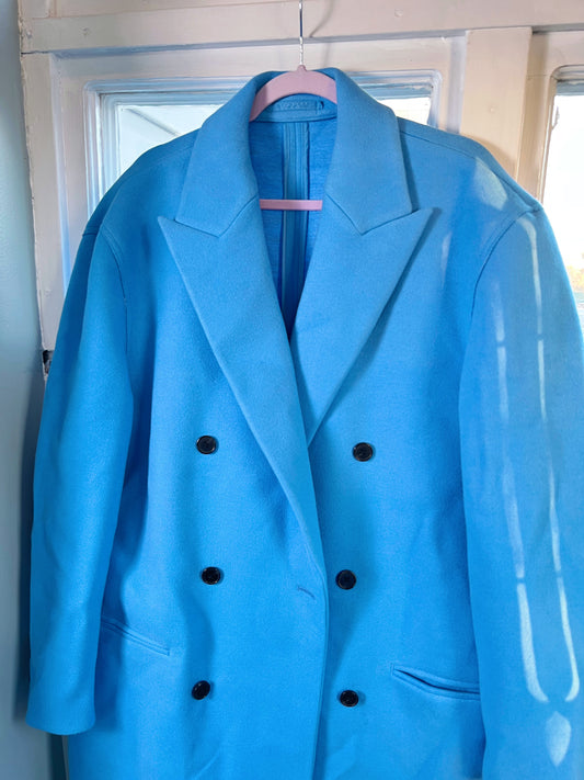 Powder Blue Pea Coat